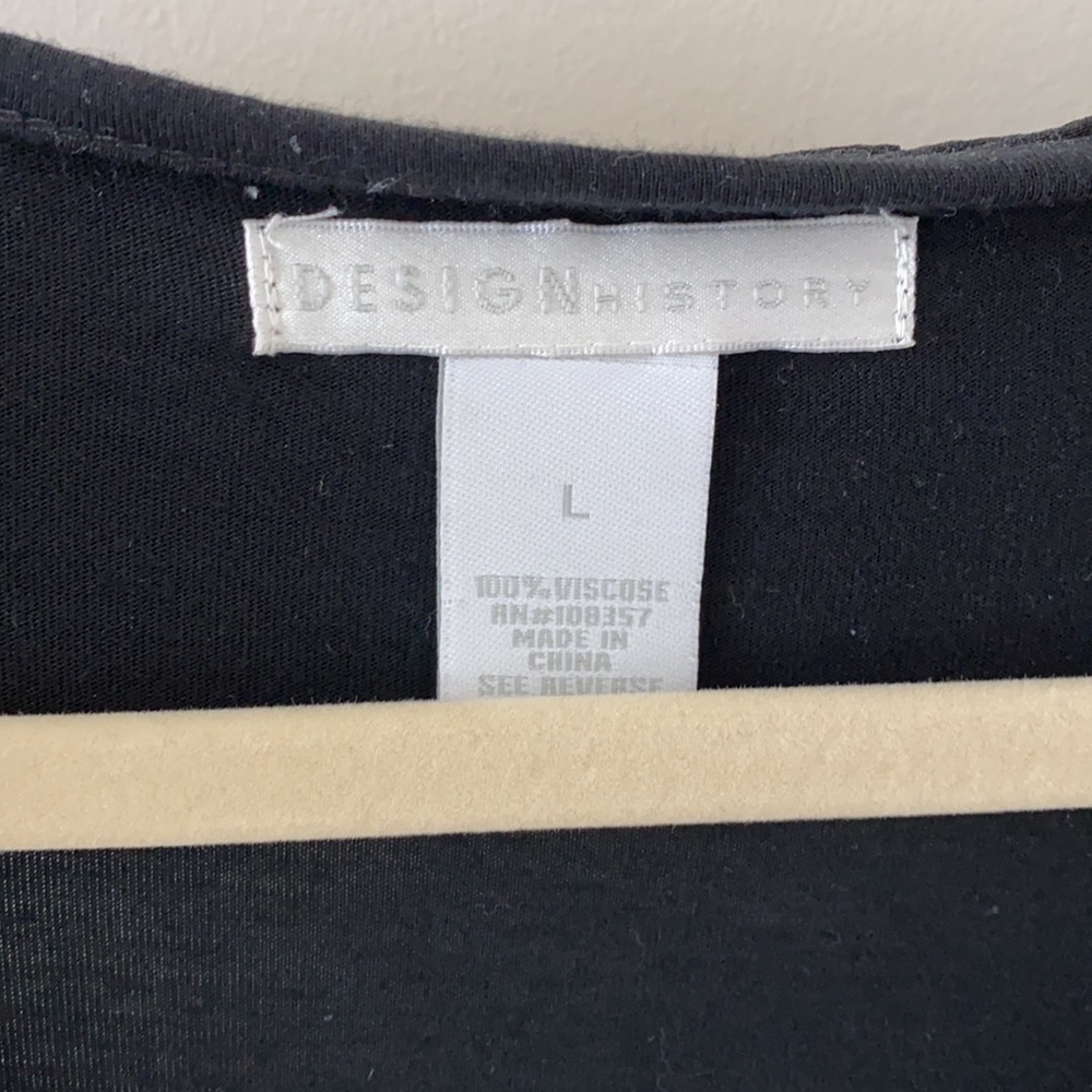 Black Ruffle Tee - Picture 3 of 4